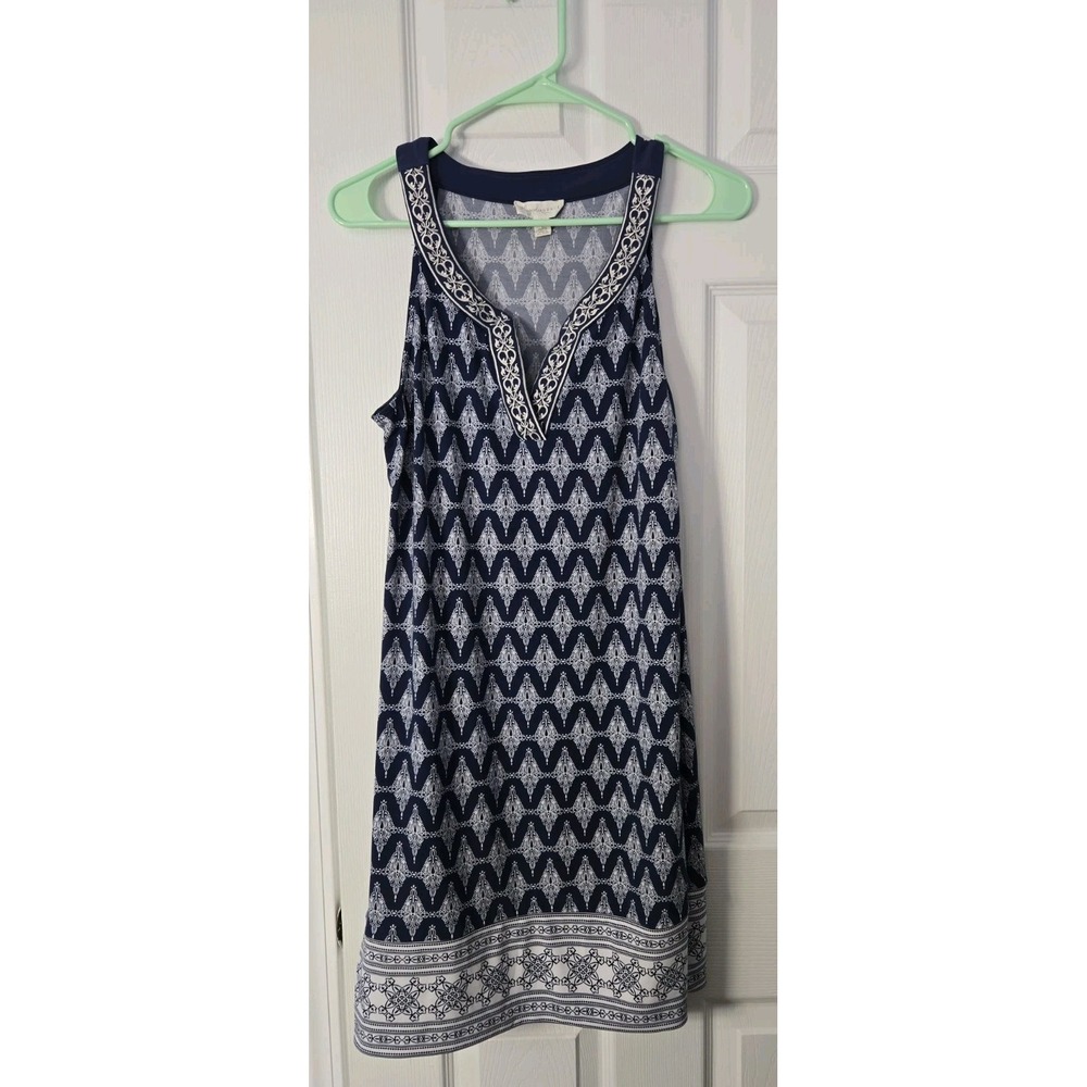 Magnolia Grace Womans Petite Dress Size LP Sleeveless Geometric Designs